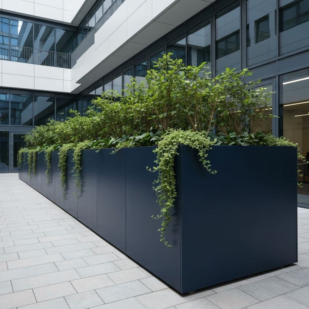 TERRABLOCK V planter composition defining a recreation zone